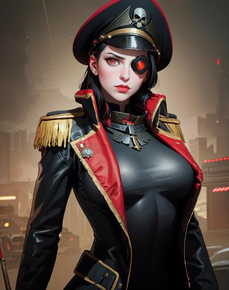 07512-2829645093-((Masterpiece, best quality,edgQuality)),_edgCommissar, upper body, weapon, woman, uniform, epaulettes ,wearing edgCommissar,((g.png